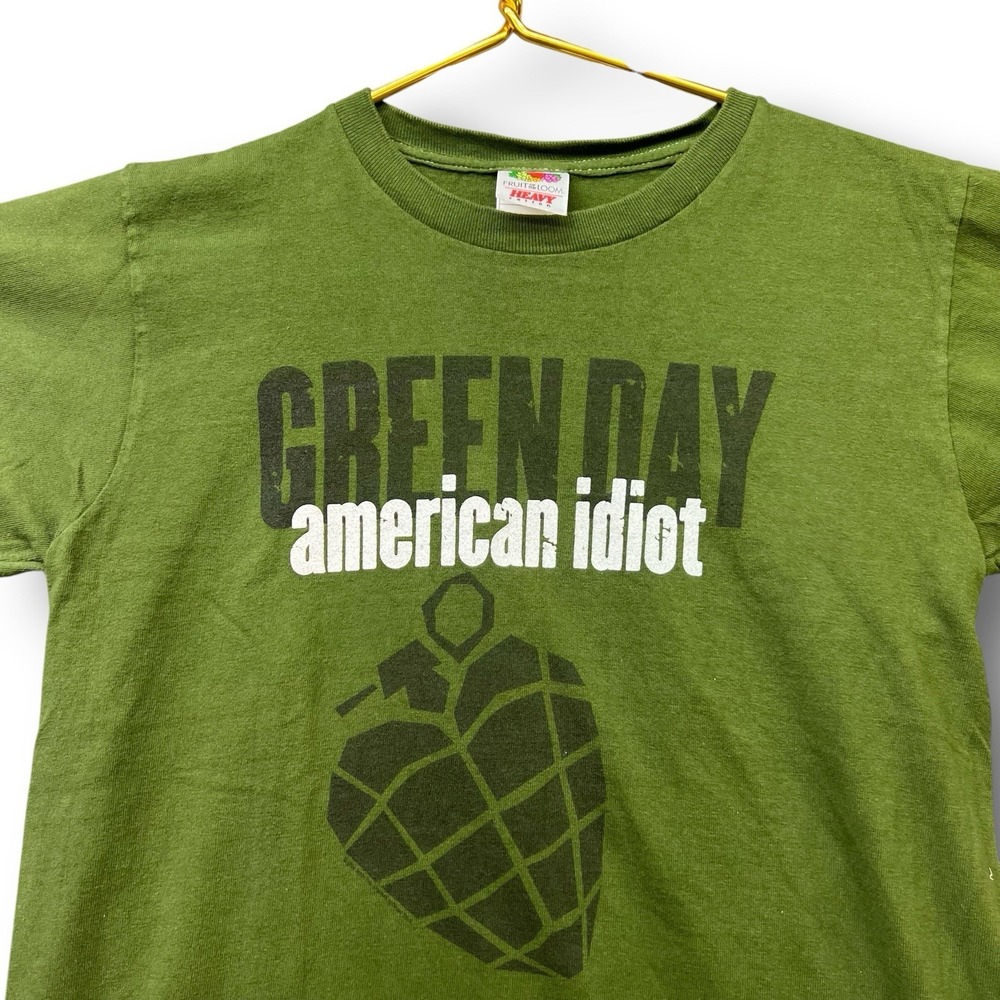 Green Day American Idiot Band T Shirt Womens Small Tour Rock Punk 2000s